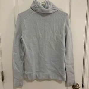J. Crew Blue Wool Turtleneck Sweater